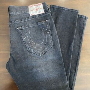 True Religion Men's Dark Gray Straight Jeans